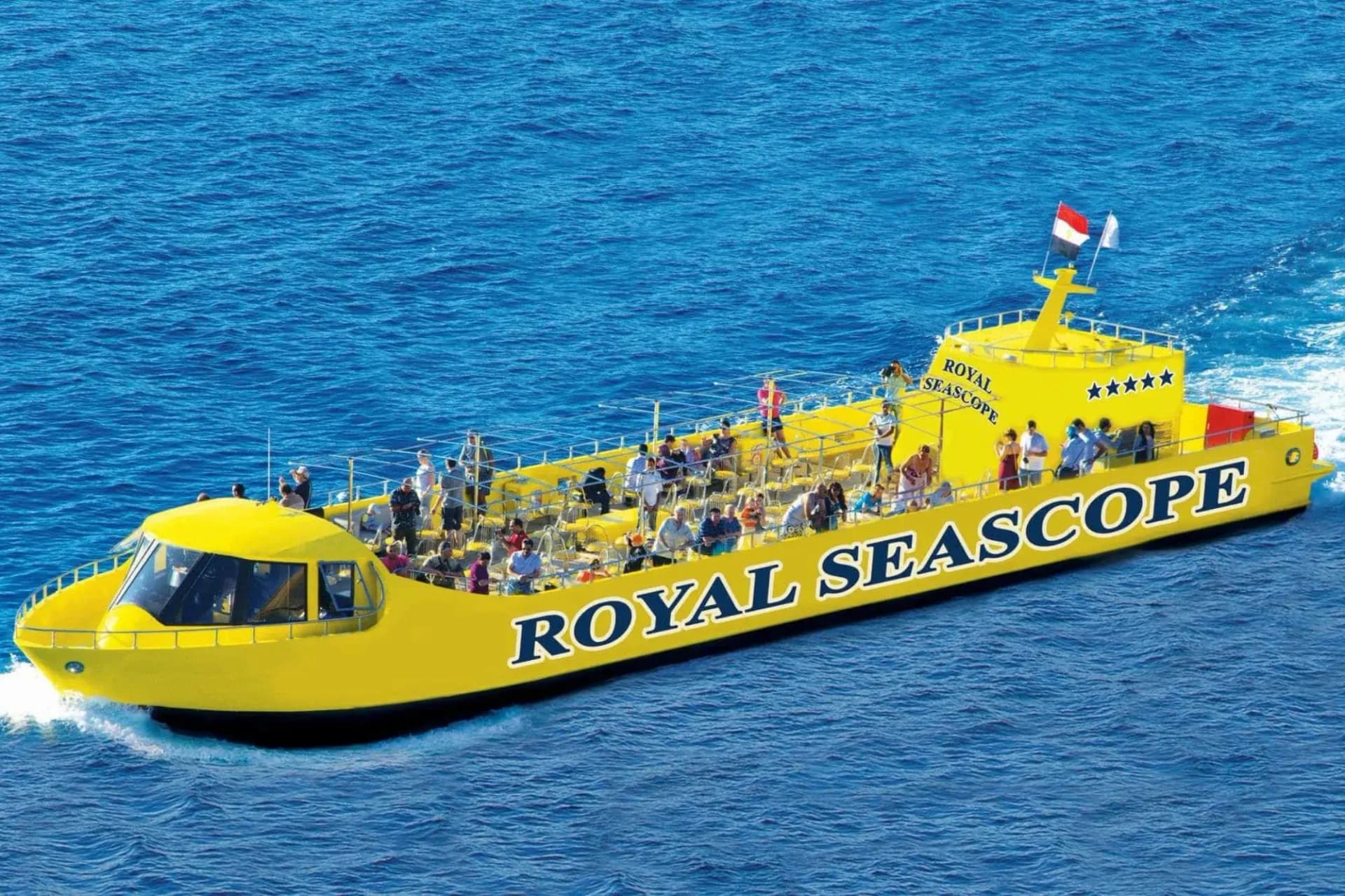 Sea Scope Glasbodenboot Tour in Hurghada | Unterwasser Meeresleben Beobachtungserlebnis Tour in Hurghada –  Bild 1